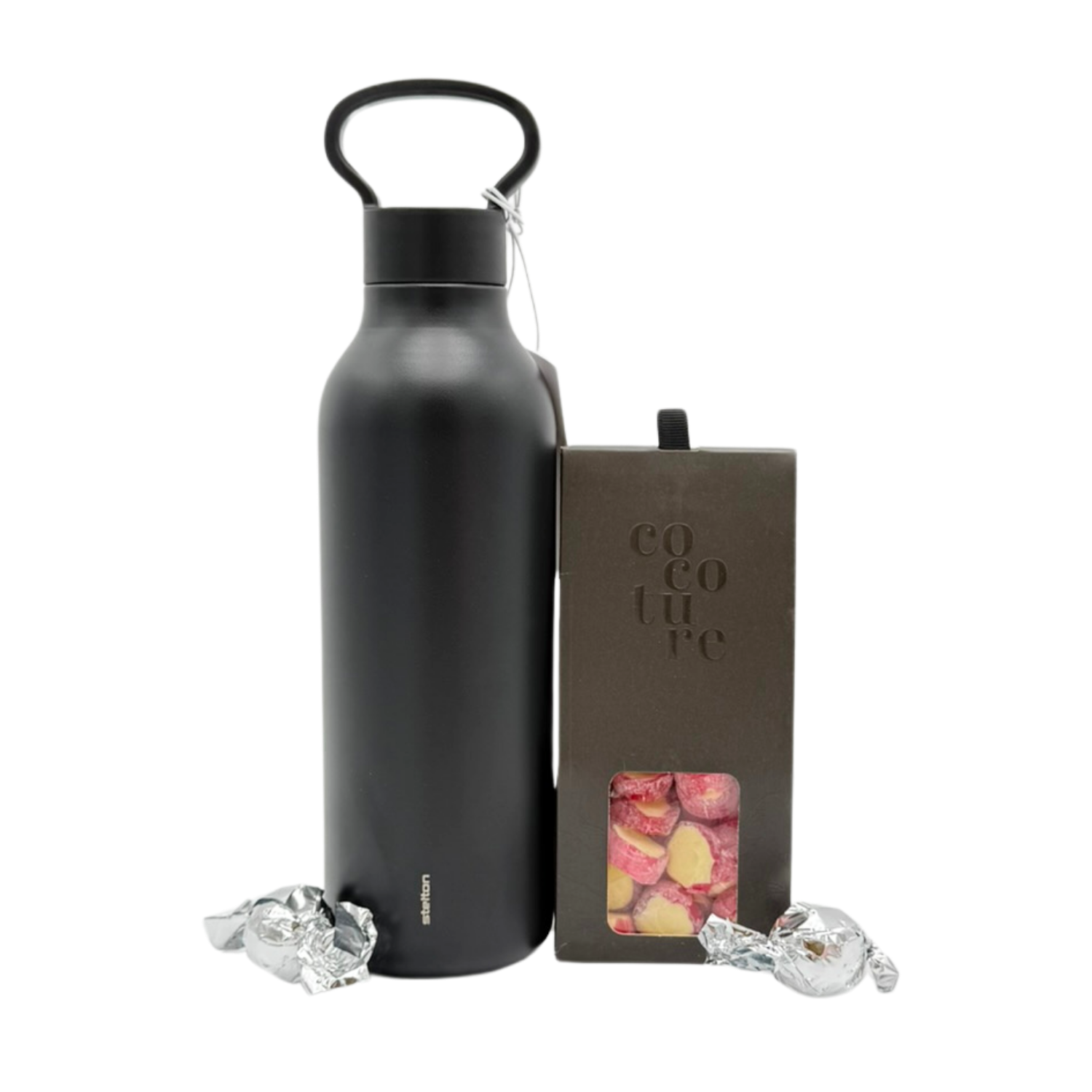Gavebox | Stelton sort termoflaske med Cocoture