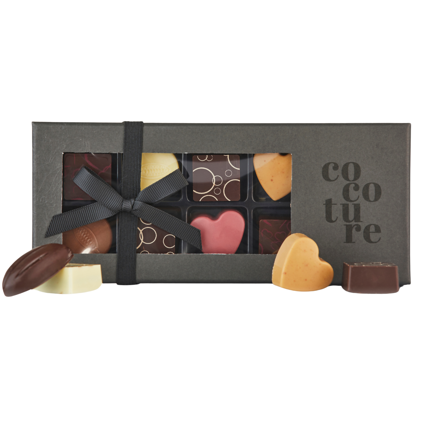Cocoture | Fyldte chokolader i sort æske