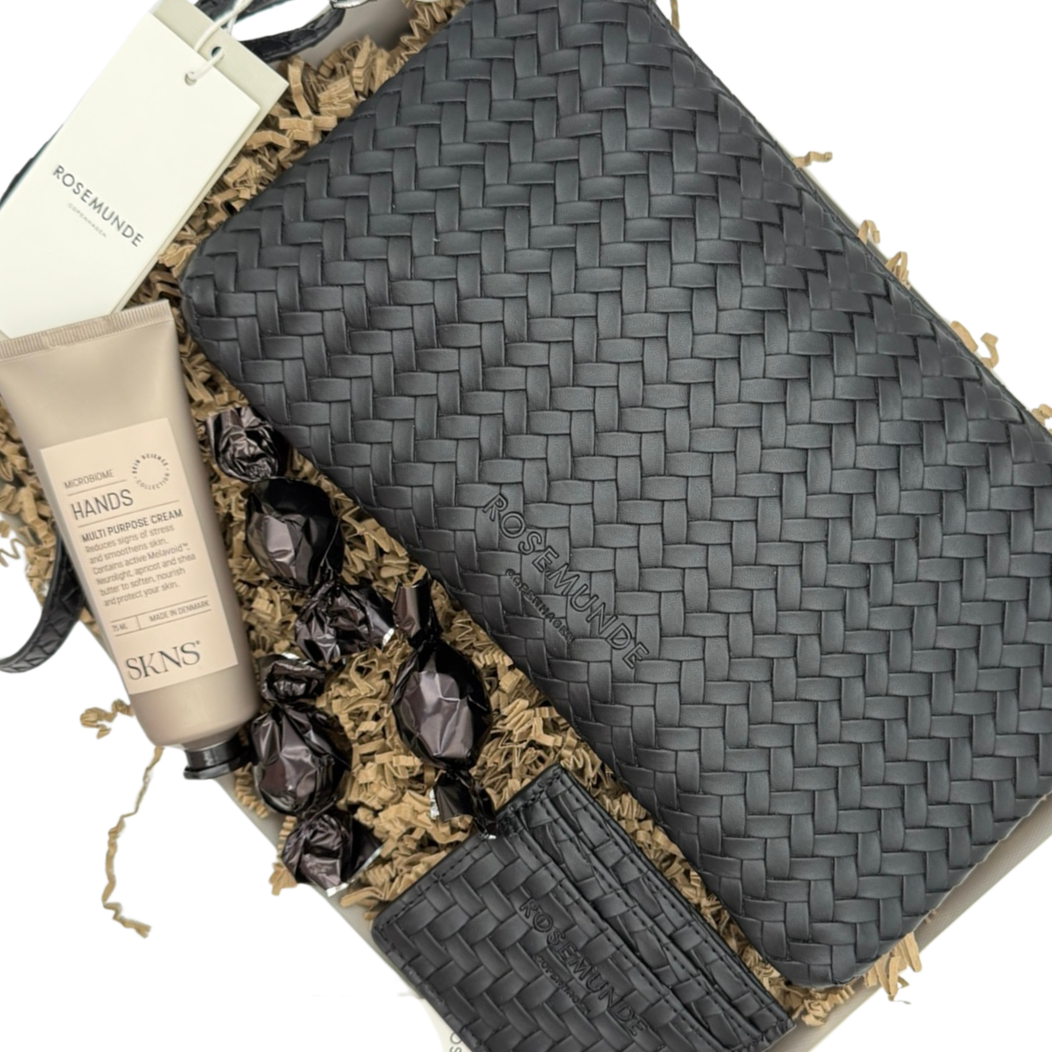 Gavebox | Rosemunde Flettet Medium Clutch med SKNS