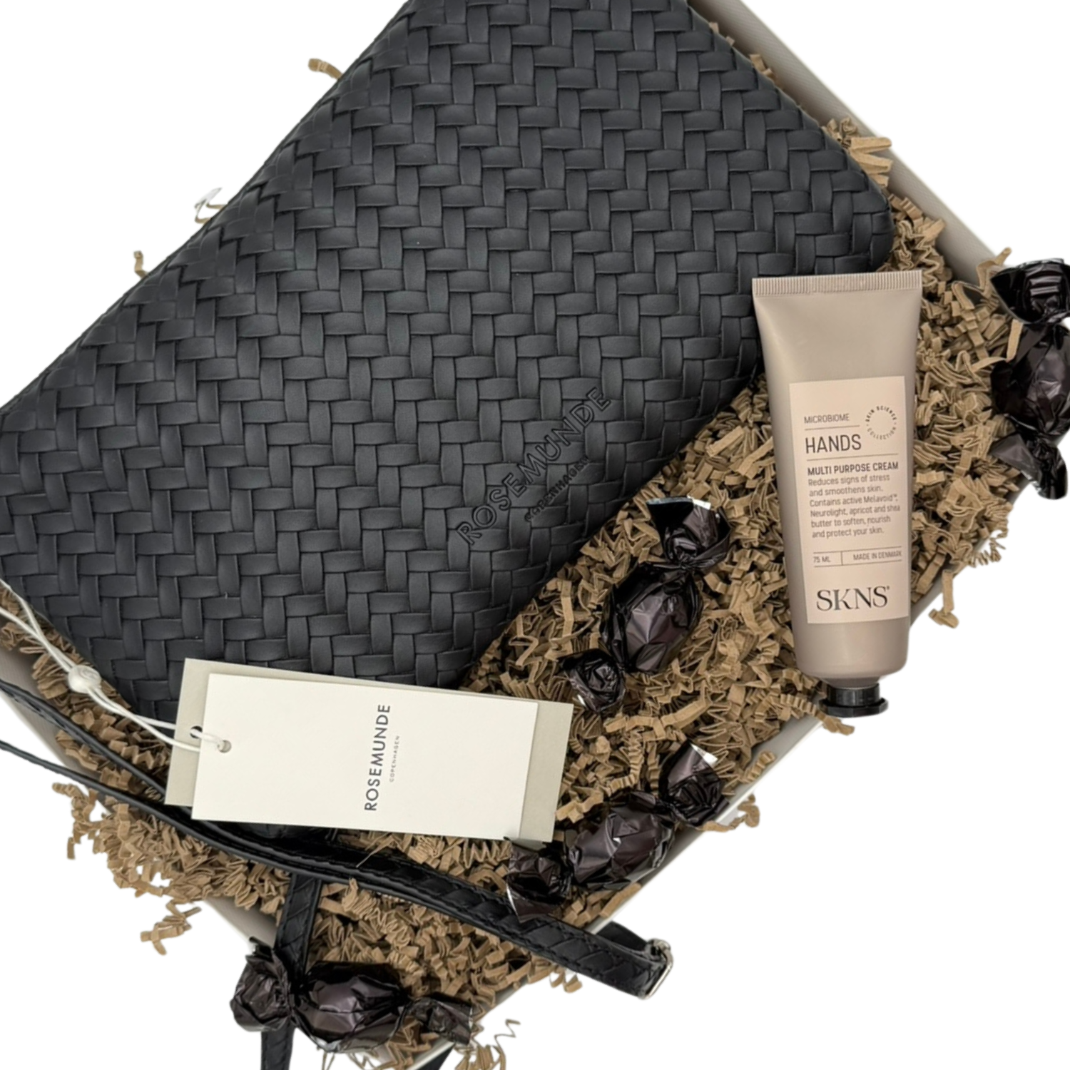 Gavebox | Rosemunde Flettet Medium Clutch med SKNS