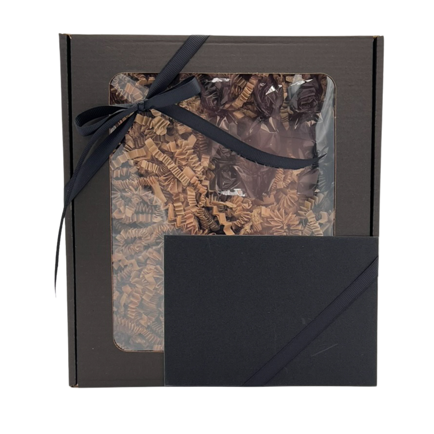 Sort box med rude | Sort