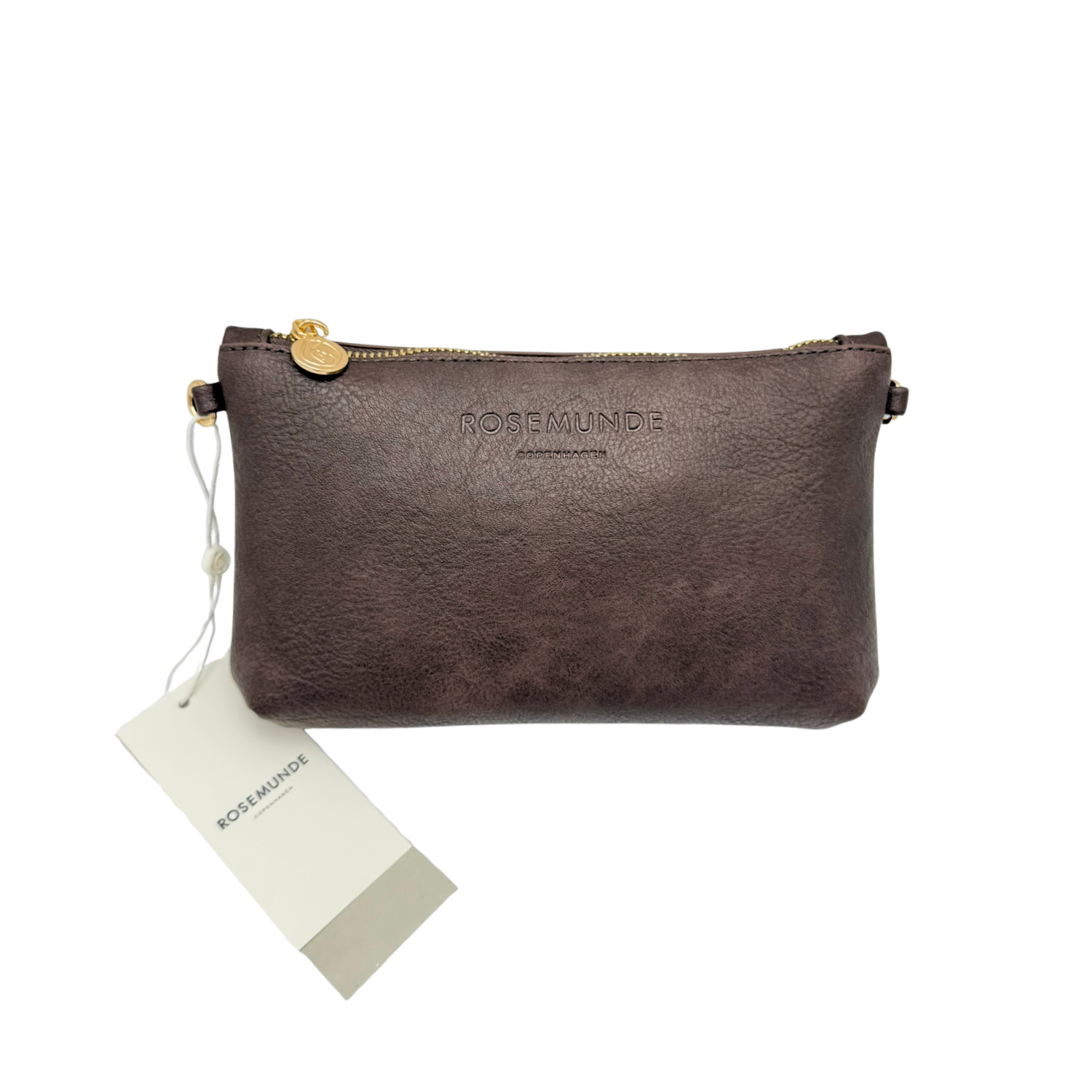 ROSEMUNDE | Elegant Small Clutch Dark Brown